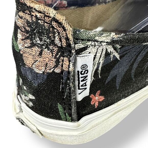 Vans Moody Floral Rose Lace Up Ballet Flats‎ Slip On Shoes Women's size 5.5 GUC - Picture 2 of 10